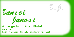 daniel janosi business card