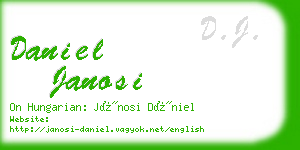 daniel janosi business card